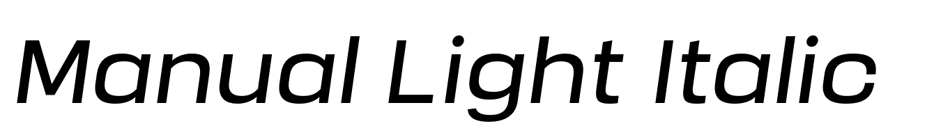 Manual Light Italic